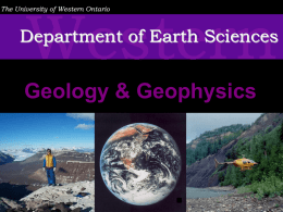 EARTH SCIENCES - Western University