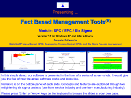 FBM Tools SPC Screenshot Demo - PPT Demo