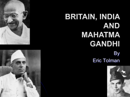 Britain, India and Mohatma Gandhi