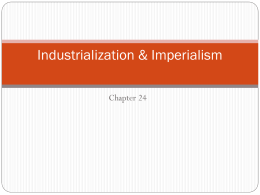 Industrialization & Imperialism
