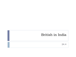 British in India - Walker World History