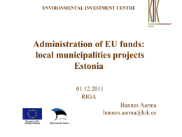 Euroopa Regionaalarengu Fond (ERDF)