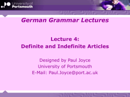 MLG 1001: Grammar Lectures