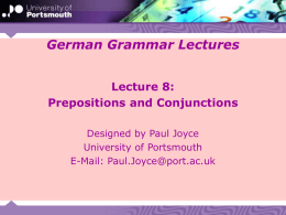 MLG 1001: Grammar Lectures