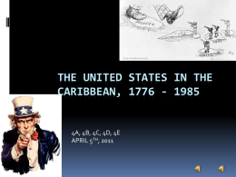 THE UNITED STATES IN THE CARIBBEAN, 1776