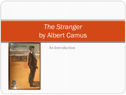The Stranger by Albert Camus - Mrs. Casile's Websiteemail