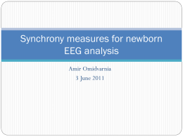Synchrony measures for newborn EEG analysis