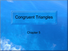 4.3 Congruent Triangles - William H. Peacock, LCDR USN