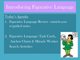 Introducing Figurative Language