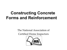 Constructing Concrete Forms and Reinforcement