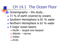 CH 14 The Ocean Floor - Buncombe County Schools System