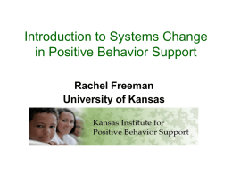 Welcome to the Kansas Institute for Positive Behavior