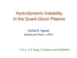 Hydrodynamic Instability in the Quark