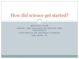 How did science get started