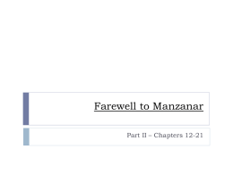 Farewell to Manzanar - Tri