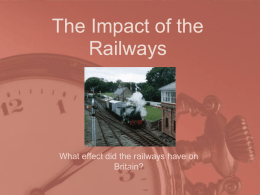 The Impact of the Railways