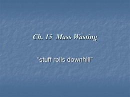 Mass Wasting - OrdinaryLife.net