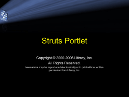 Struts Portlet PPT
