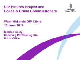 Police and Crime Commissioners Session 2 Working in