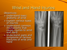 Wrist and Hand Injuries