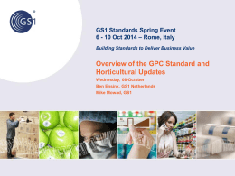 Overview of the GPC Standard and Horticultural Updates