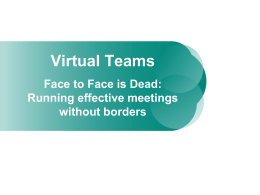 Virtual Teams (GPC IIBA May 2013)
