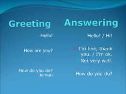 Greeting