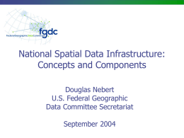 Implementing the National Spatial Data Infrastructure