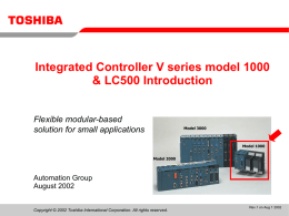 Integrated Controller V series model 1000