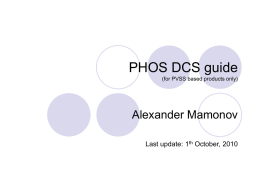 PHOS DCS guide - Alice