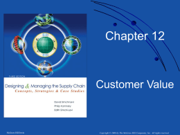 Chapter 12. Customer Value - National Cheng Kung University