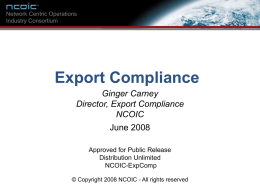 Export Compliance PPT Presentation