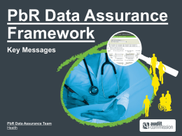 PbR Data Assurance Framework