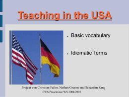 Teaching in the USA - uni