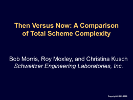 Then Versus Now: A Comparison of Total Scheme Complexity