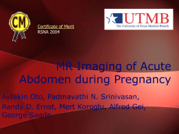 Differential diagnosis and imaging in a pregnant patient