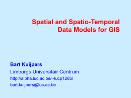 Spatial and spatio-temporal data models for GIS