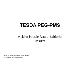 TESDA PEG-PMS