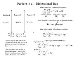 Particle in a Box - Tufts University