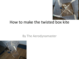 How to make the twisted box kite