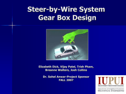 Steer-by-Wire System Gear Box Design