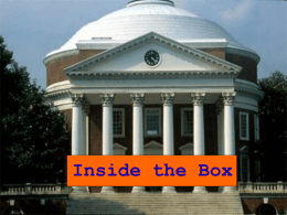 Inside the Box - University of Virginia School of