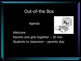 Out-of-the Box - Harpeth Hall School