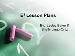 E3 Lesson Plans - Student Services | College of Engineering