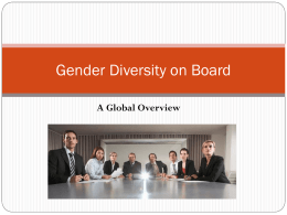 Gender Diversity on Board