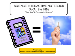 SCIENCE INTERACTIVE NOTEBOOK