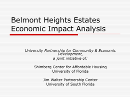 Belmont Heights Estates Economic Impact Analysis