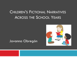 Children’s Fictional Narratives: Gender Differences In