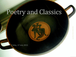 Poetry and Classics - English teaching resources