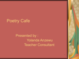 Poetry Cafe
